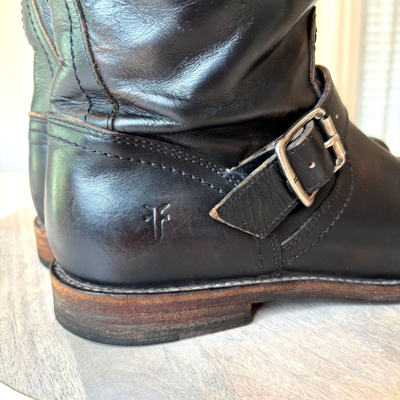 Frye Frye Women's Veronica Boots Size 9.5 D Buckle Strap Moto Size US 9.5 / IT 39.5 - 3 Thumbnail