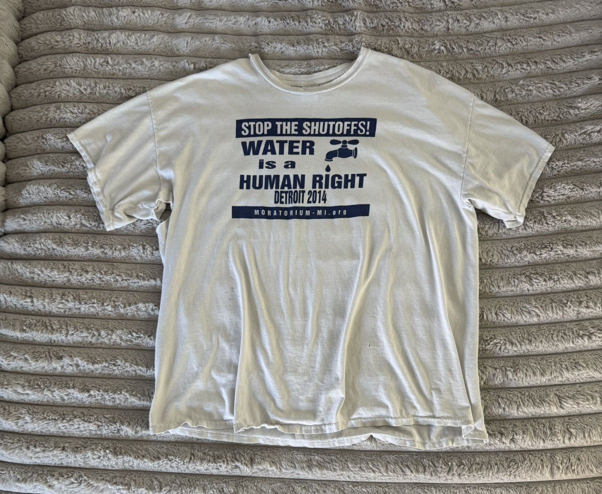 Vintage detroit thrashed human rights stop ERD distressed oversized Size US XXL / EU 58 / 5 - 23 Thumbnail