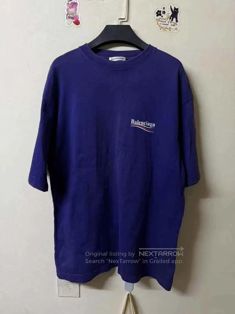 Balenciaga Balenciaga Blue Printed Coca-Cola Short Sleeve T-Shirt S Size US S / EU 44-46 / 1 - 1 Thumbnail