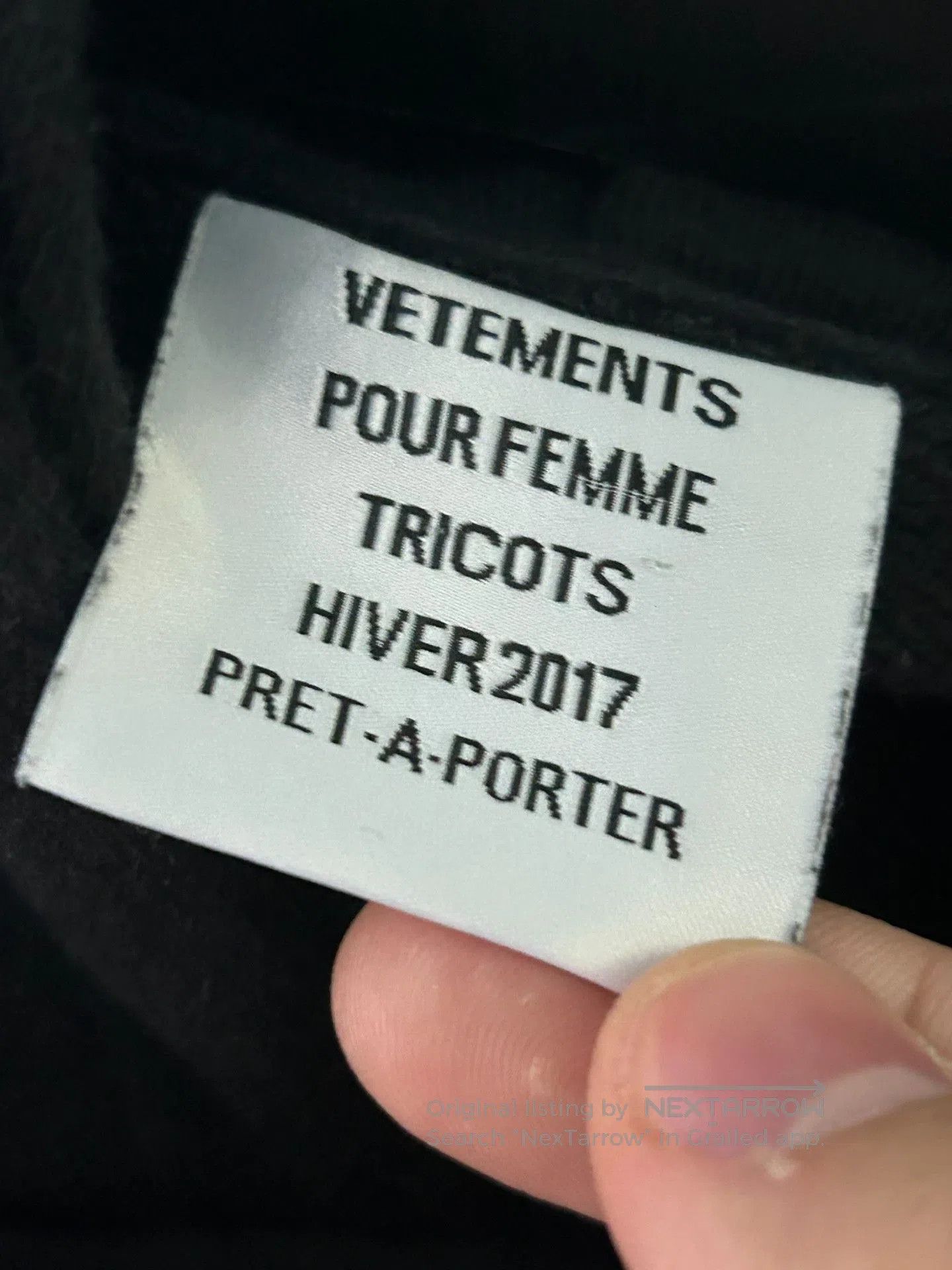 Vetements Vetements Pentagram Slogan Black Hoodie. Size US L / EU 52-54 / 3 - 6 Thumbnail