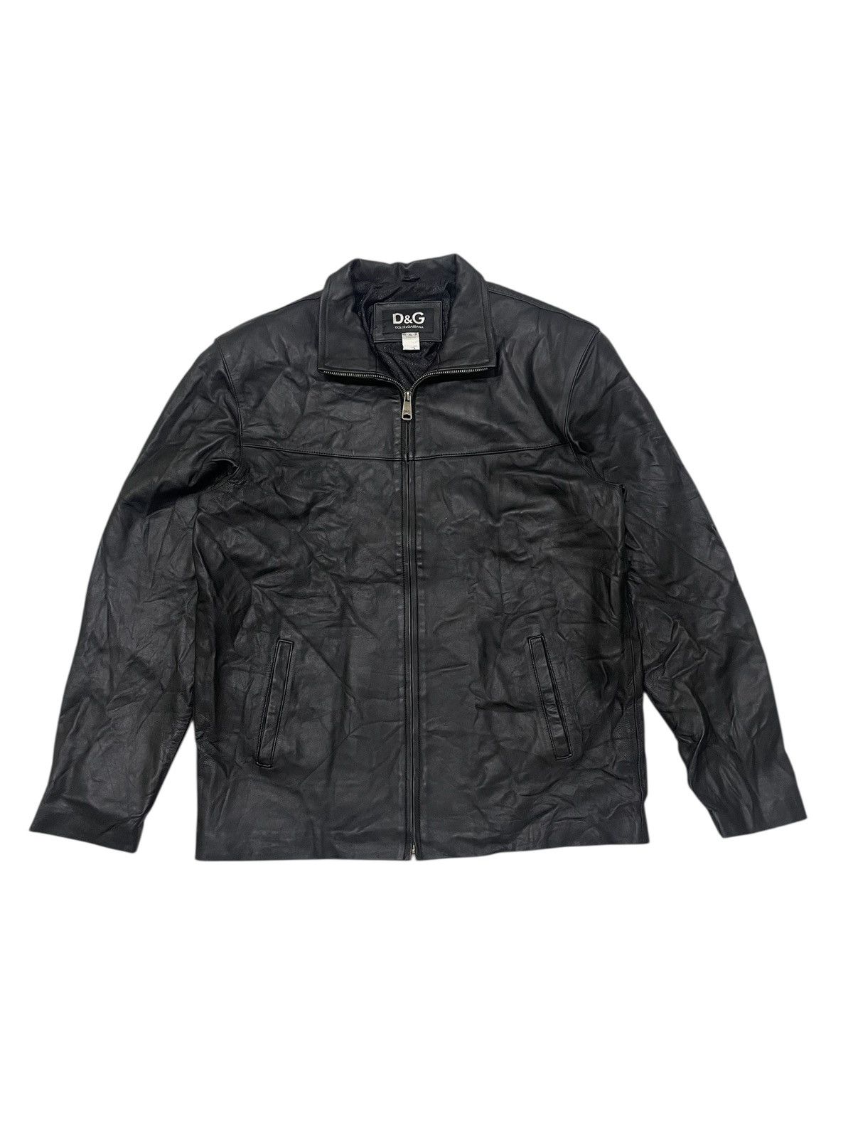 Dolce & Gabbana Vintage D&G Dolce&Gabbana Leathers Jacket Size US L / EU 52-54 / 3 - 1 Thumbnail