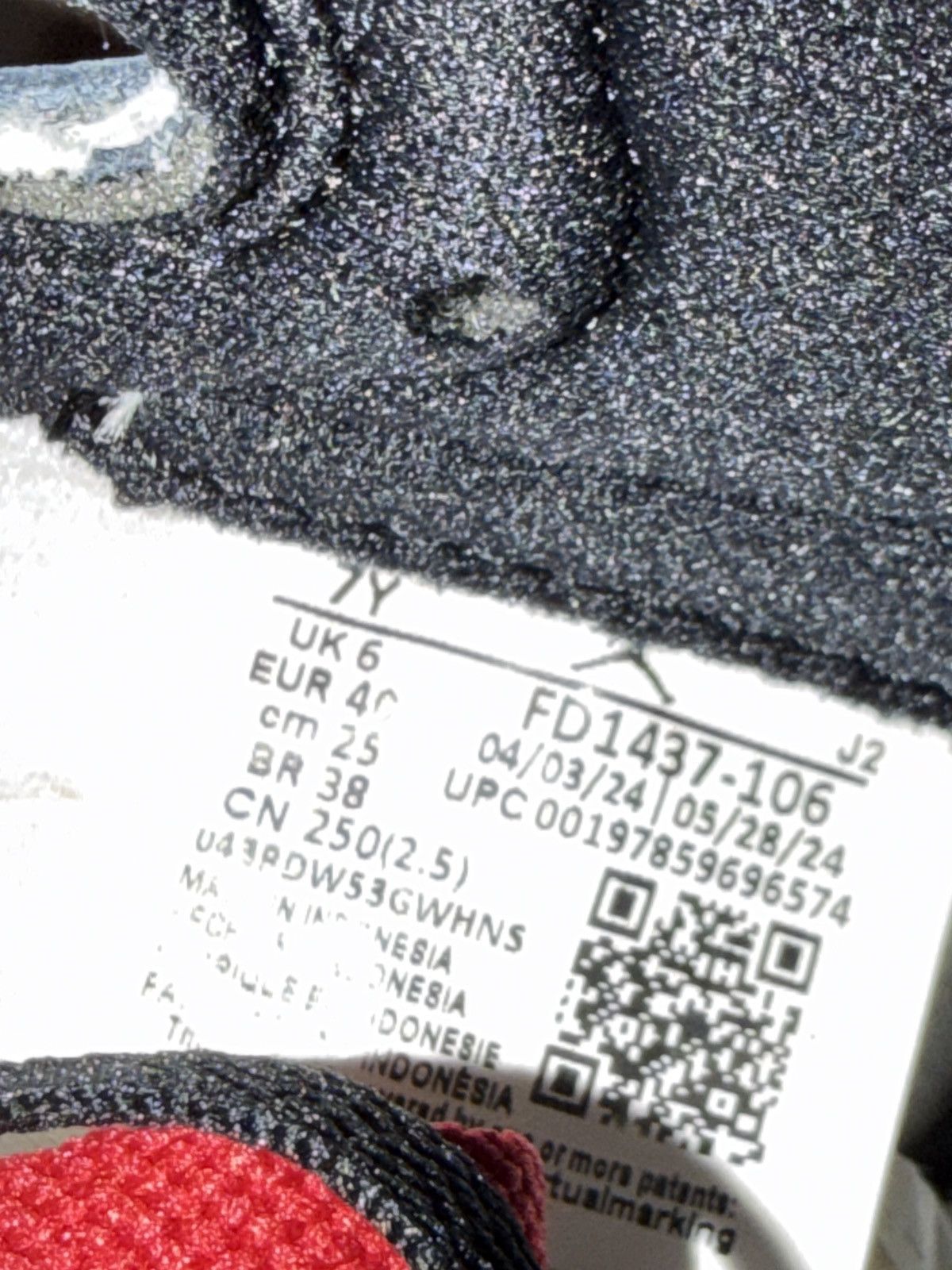 Jordan Brand Jordan 1 Retro High OG ‘Black Toe Reimagined’ 2025 Size US 7 / EU 40 - 6 Thumbnail