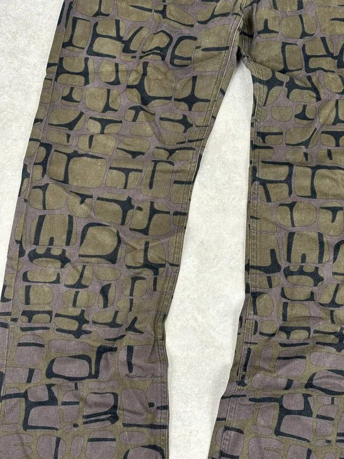Moschino Moschino Khaki Cotton Abstract World Denim Jeans Size US 32 / EU 48 - 11 Thumbnail