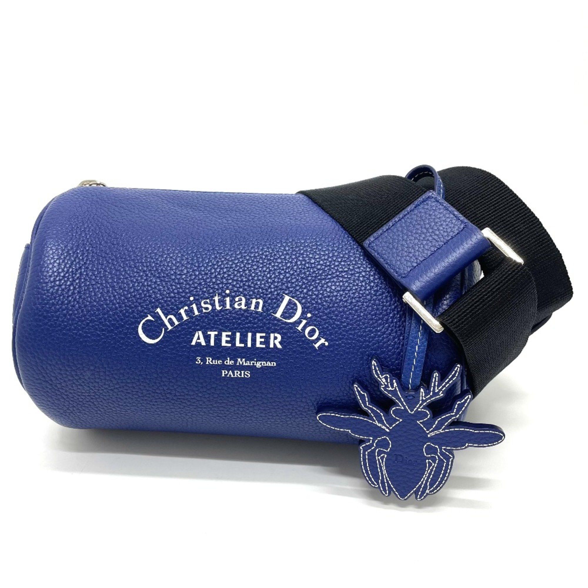 Dior CHRISTIAN DIOR Atelier Bag Cylindrical Crossbody Shoulder Bag blue Size ONE SIZE - 1 Thumbnail