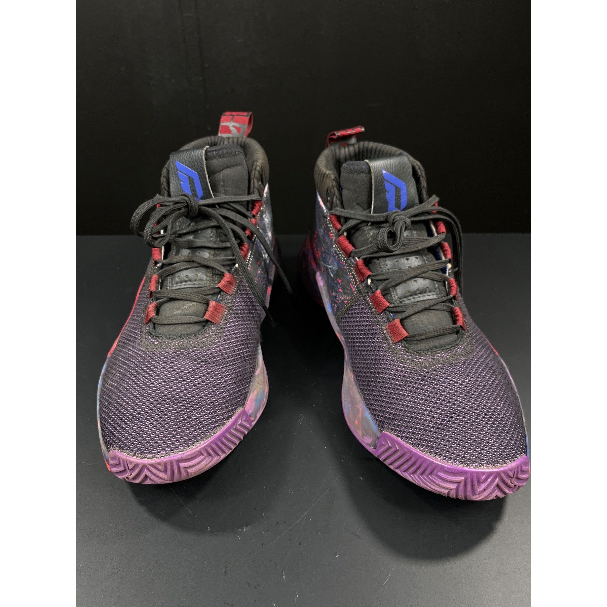 Adidas Adidas SKU 7881 Mens Purple Red Dame 5 Grind together Basket Size US 11 / EU 44 - 1 Thumbnail