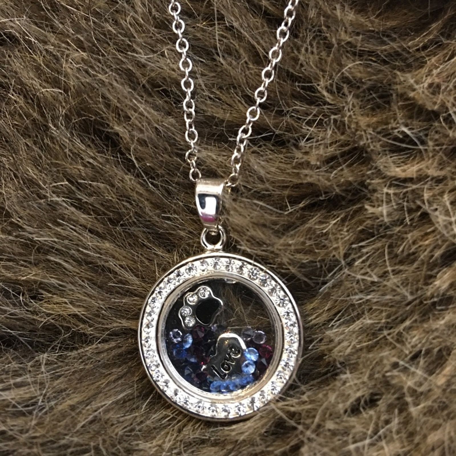 Jewelry Living locket Swarovski Crystal charm necklace Size ONE SIZE - 6 Thumbnail