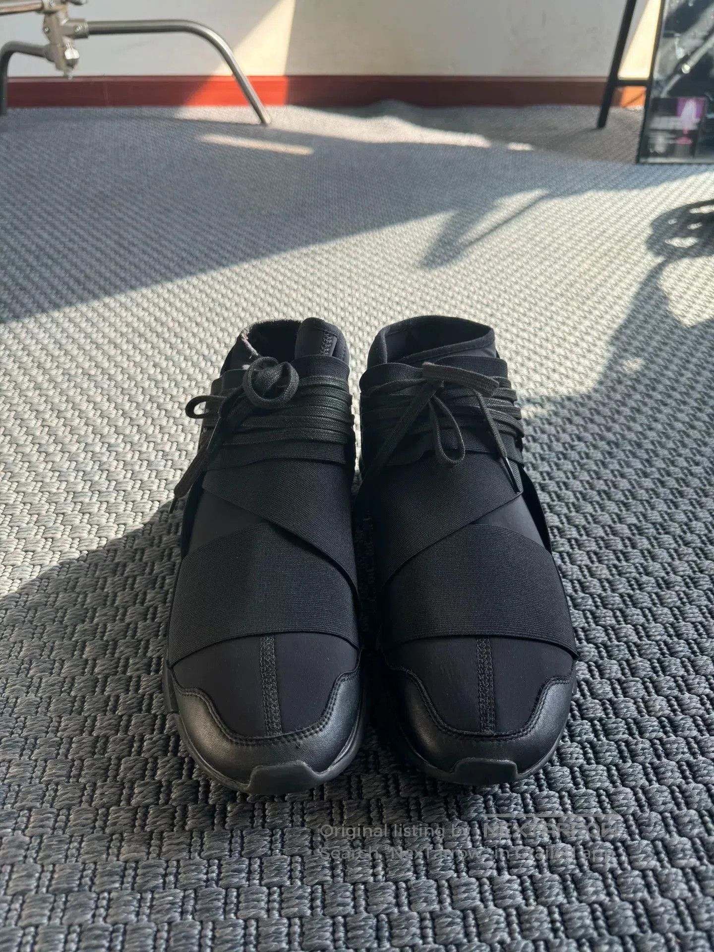 Y-3 Adidas Y-3 Qasa Hight Black Warrior Sneakers. Size US 9 / EU 42 - 3 Thumbnail