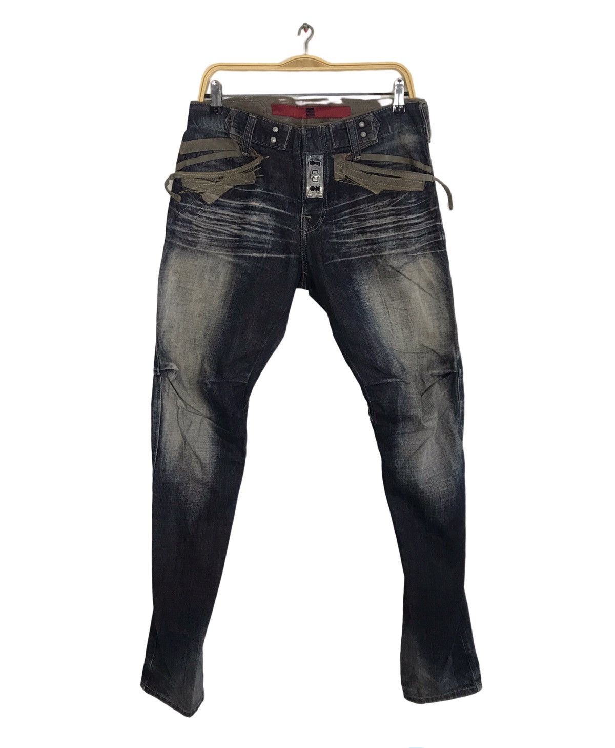 Marithe + Francois Girbaud Le Jeade Marithe Francois Girbaud Bondage Punk Skinny Size 30" / US 8 / IT 44 - 2 Thumbnail