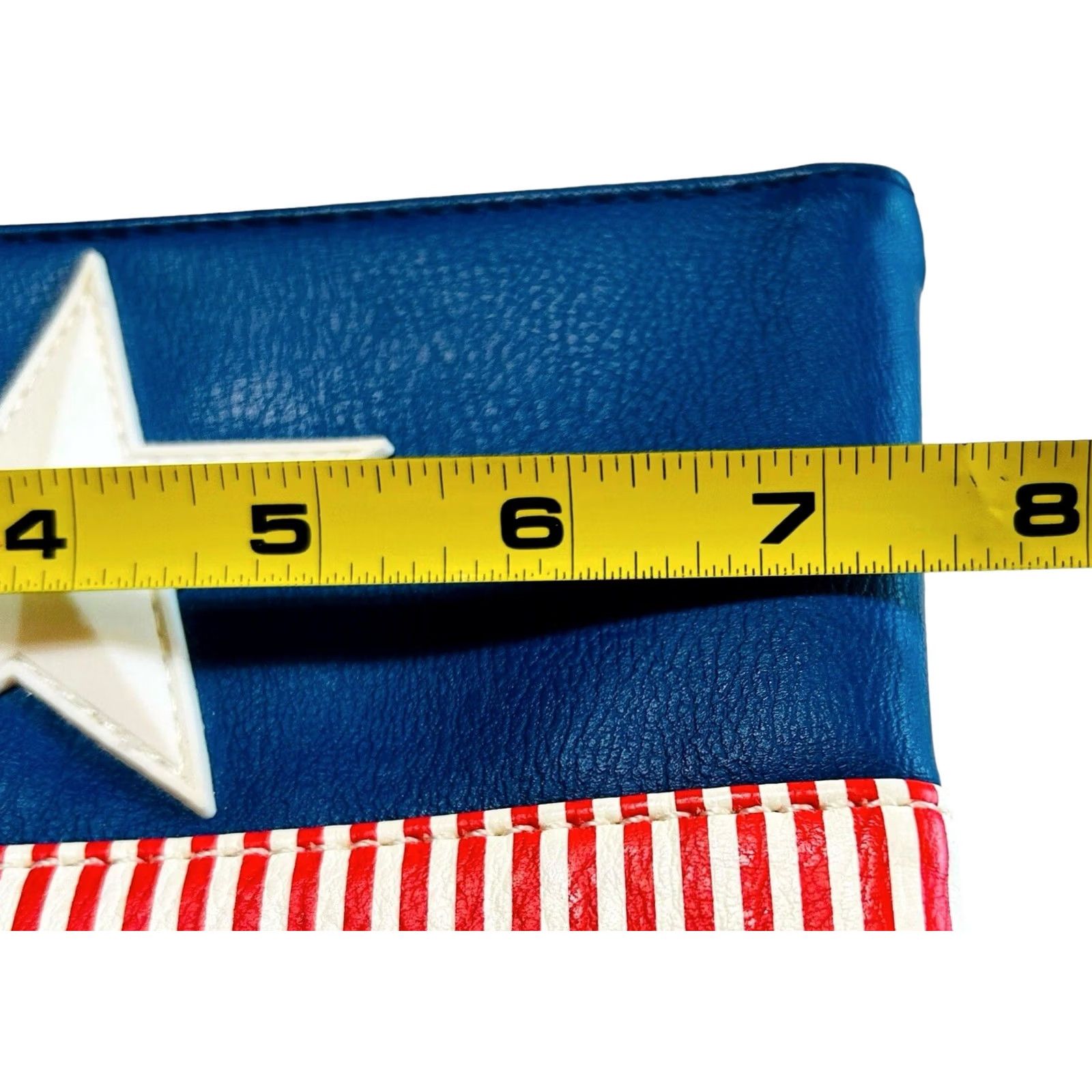 Vintage VINTAGE Marvel Disney Captain America Wristlet Wallet Purse 8"×5" Patriotic / Star NWOT Size ONE SIZE - 6 Thumbnail