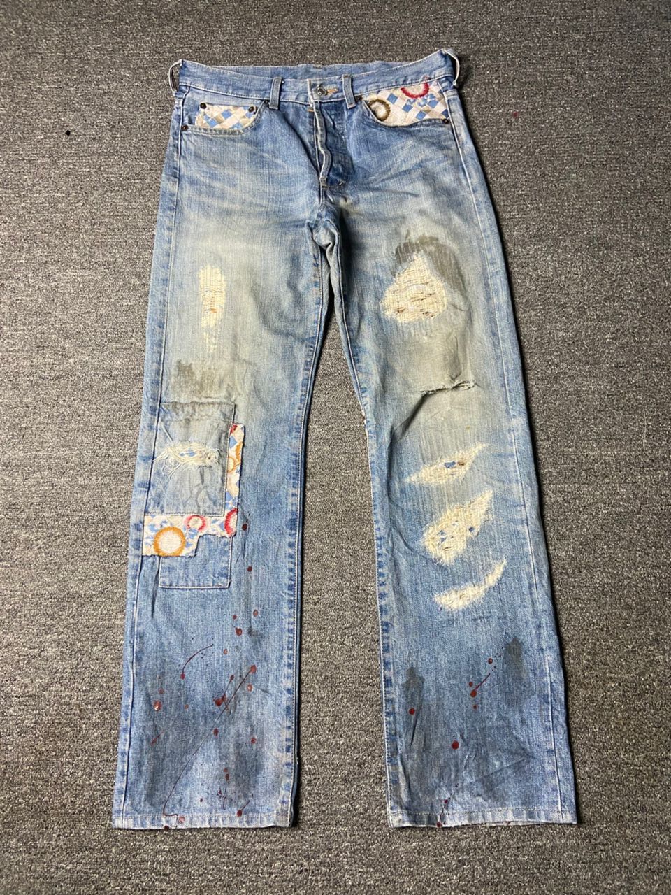 Vintage Takeo Kikuchi Patchwork Denim Jeans (162)