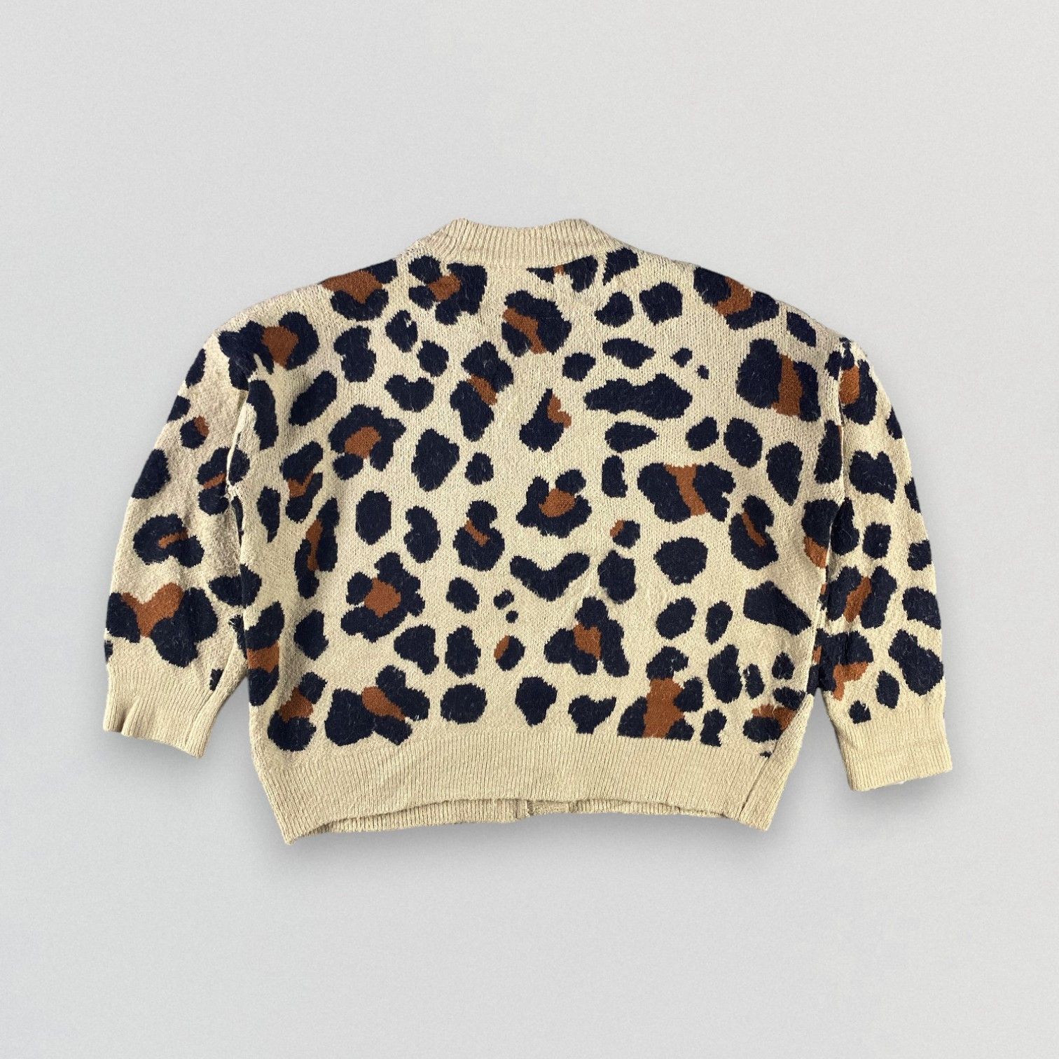 Vintage Vintage Leopard Knitwear Cardigan Size US L / EU 52-54 / 3 - 3 Thumbnail