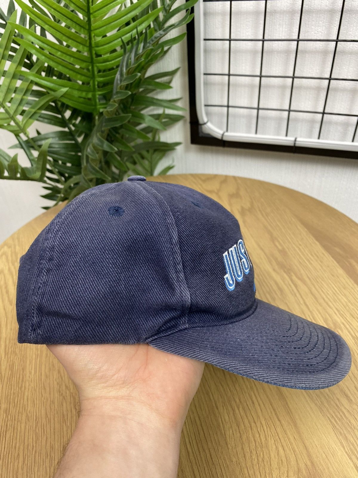 Vintage Vintage 90s Nike “Just do it” Hat Cap Big Logo Blue Unisex Size ONE SIZE - 2 Thumbnail