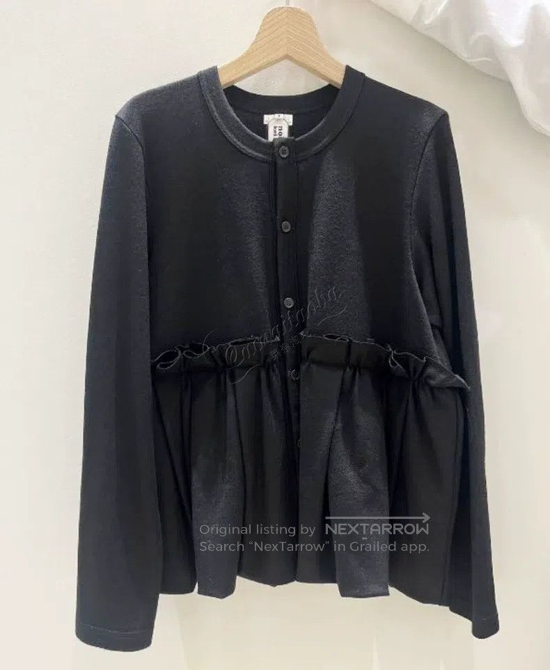 Comme des Garcons Comme Des Garcons Pleated Patchwork Jacket, Black Size S / US 4 / IT 40 - 1 Thumbnail