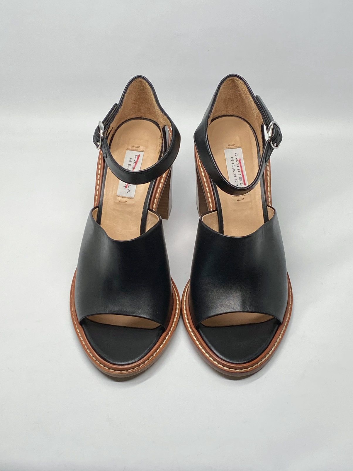 Gabriela Hearst Gabriela Hearst Beau Leather Ankle-Strap Sandals size 41 Size US 11 / IT 41 - 3 Thumbnail