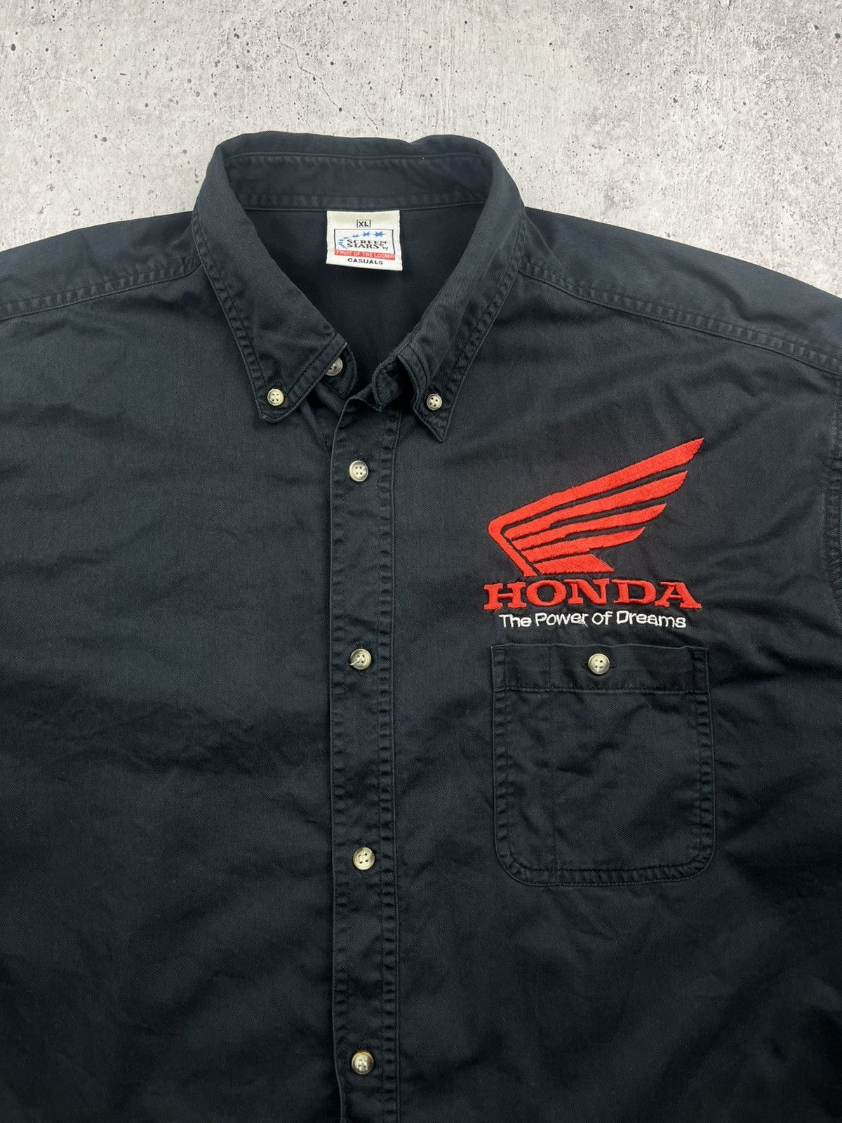 Honda × Vintage Vintage Honda Racing Shirt Long Sleeve Size US XL / EU 56 / 4 - 3 Thumbnail