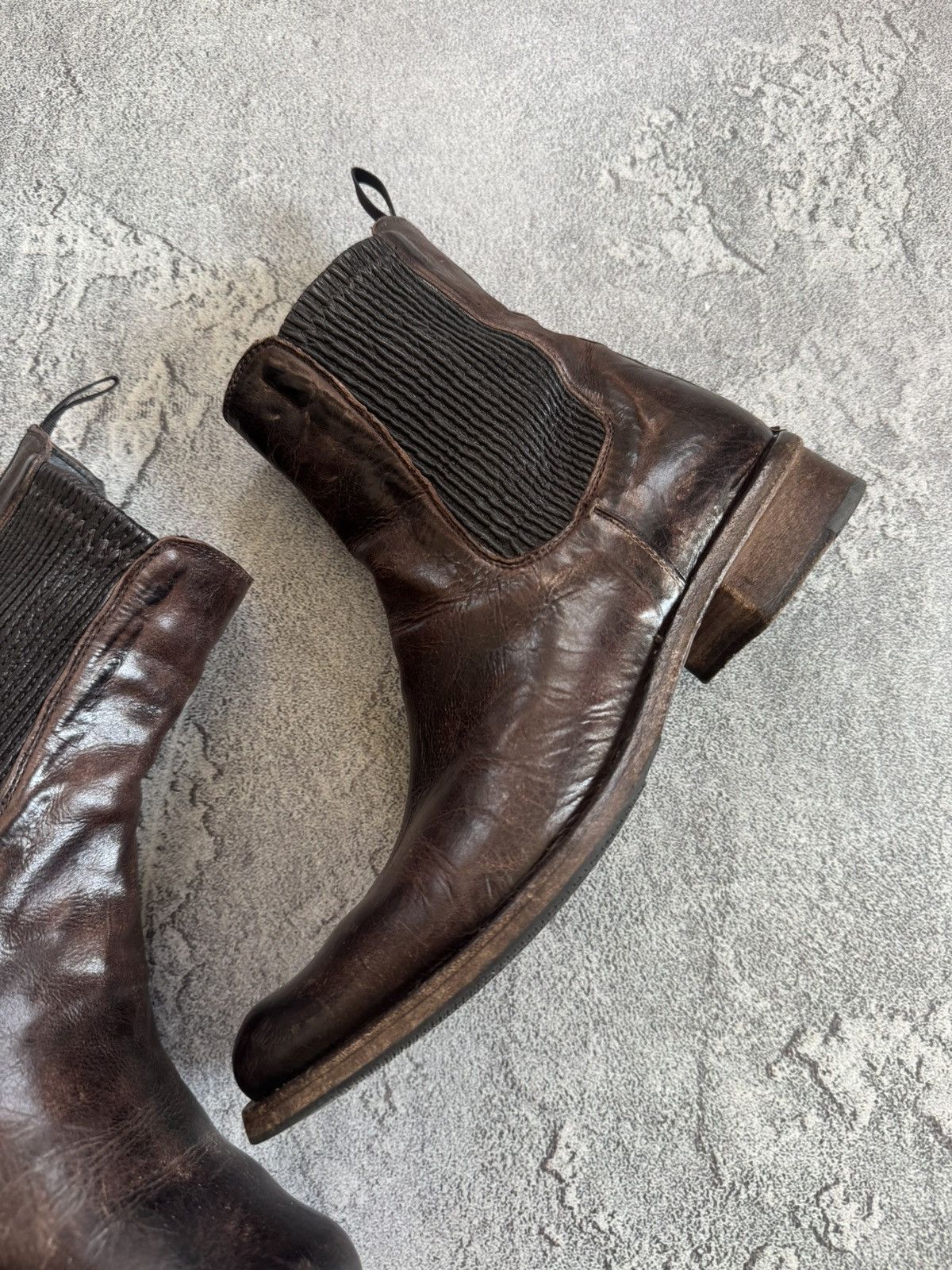 Shoto Shoto 41size brown leather Chelsea boost distressed style Size US 8 / EU 41 - 6 Thumbnail