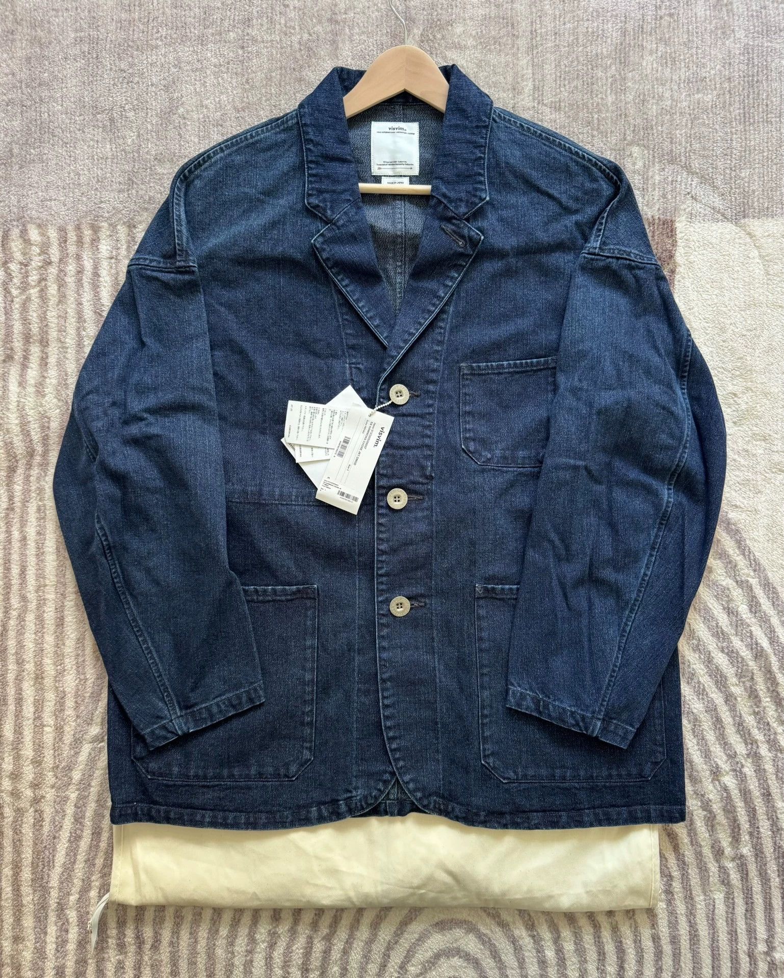 Visvim VISVIM 23AW HAMMONS CHORE JKT DMGD Denim SilverBtn Size US L / EU 52-54 / 3 - 1 Thumbnail