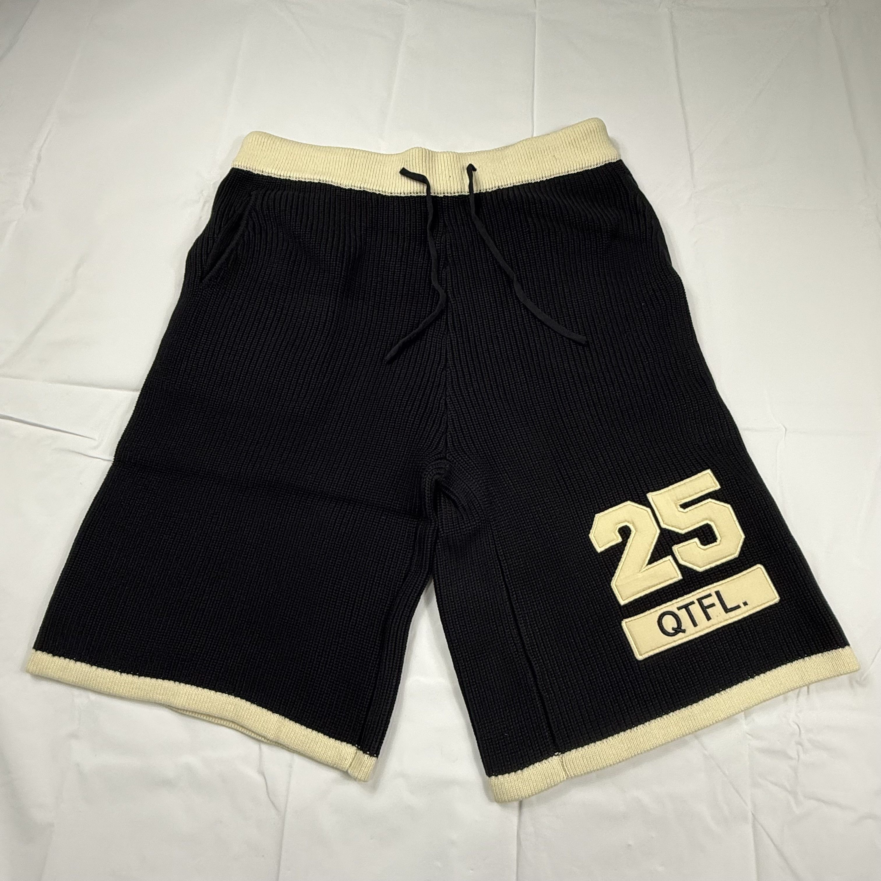 Other Quarterfinal Pushing Limits Mens Ribbed Knit Varsity Shorts Size US 40 / EU 56 - 1 Thumbnail