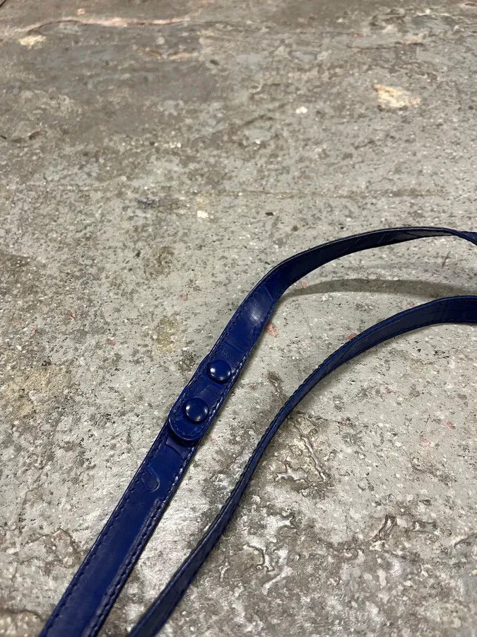 Prada × Vintage Prada Pictogram Blue Leather Handle Bag Size ONE SIZE - 4 Thumbnail