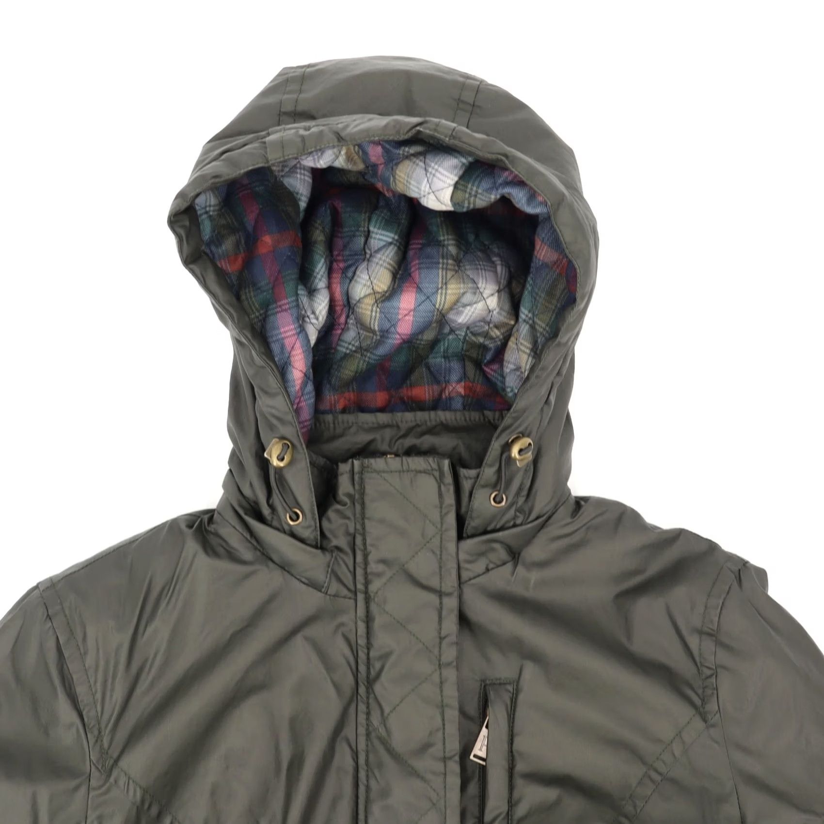 Pendleton Pendleton Women’s Waxed Cotton Hooded Jacket Dark Green XS Hooded All Seasons Rain Coat with Pockets Slim Regular Fit Long Sleeve Size XS / US 0-2 / IT 36-38 - 6 Thumbnail