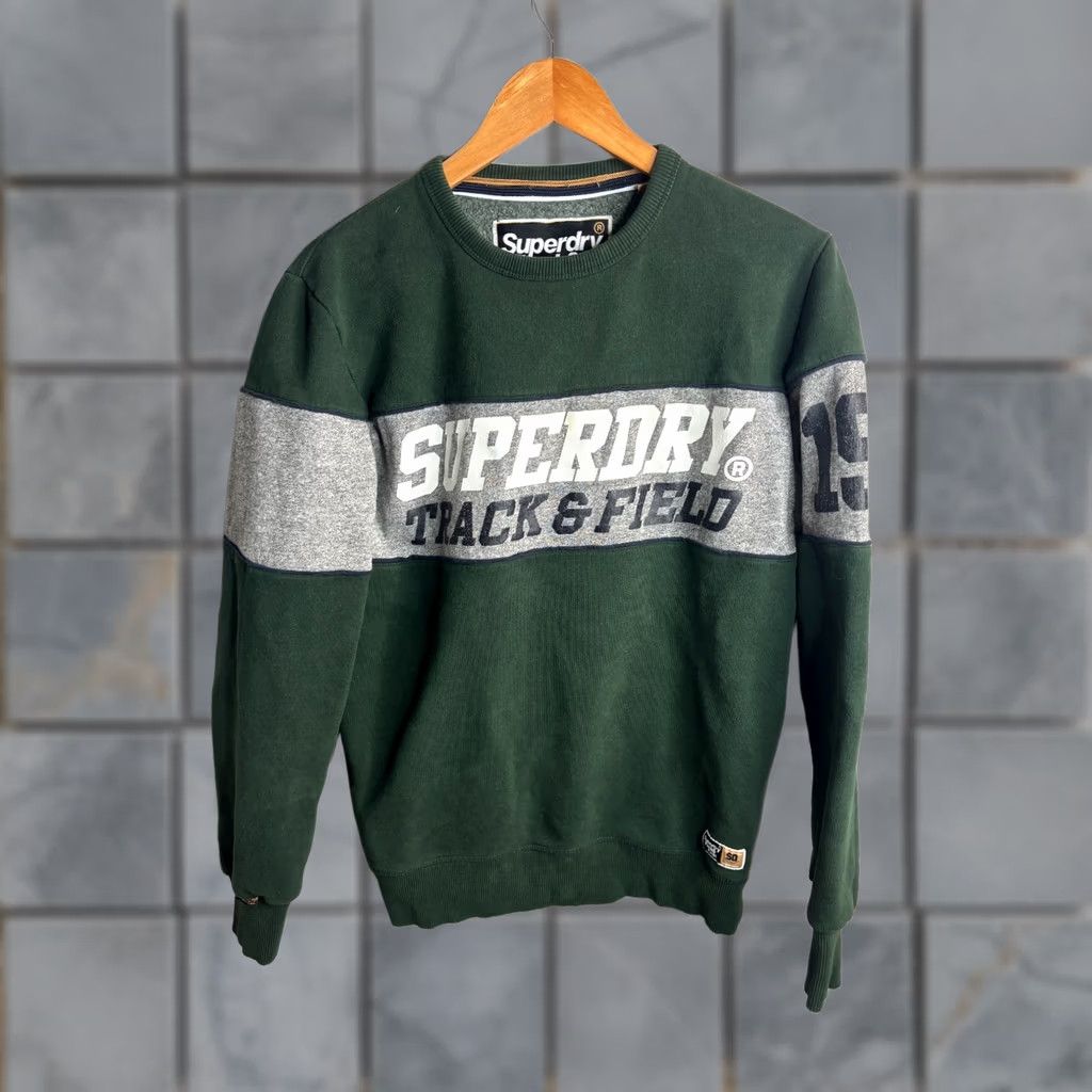 Superdry Superdry Sweater Green Crew Neck Long Sleeve Size Large Men Size US L / EU 52-54 / 3 - 1 Thumbnail