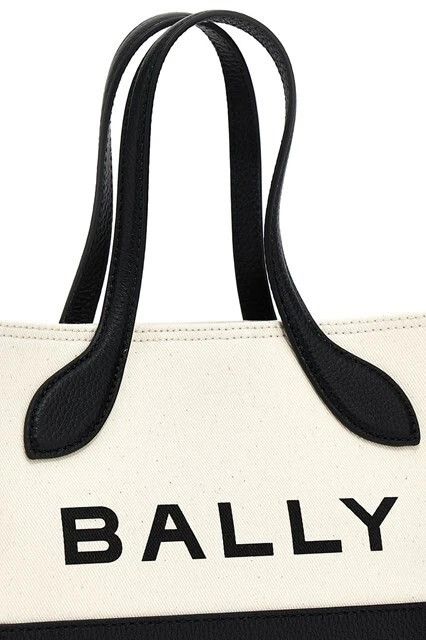 Bally BALLY Black/White Canvas Top Handle Bag New Size ONE SIZE - 3 Thumbnail