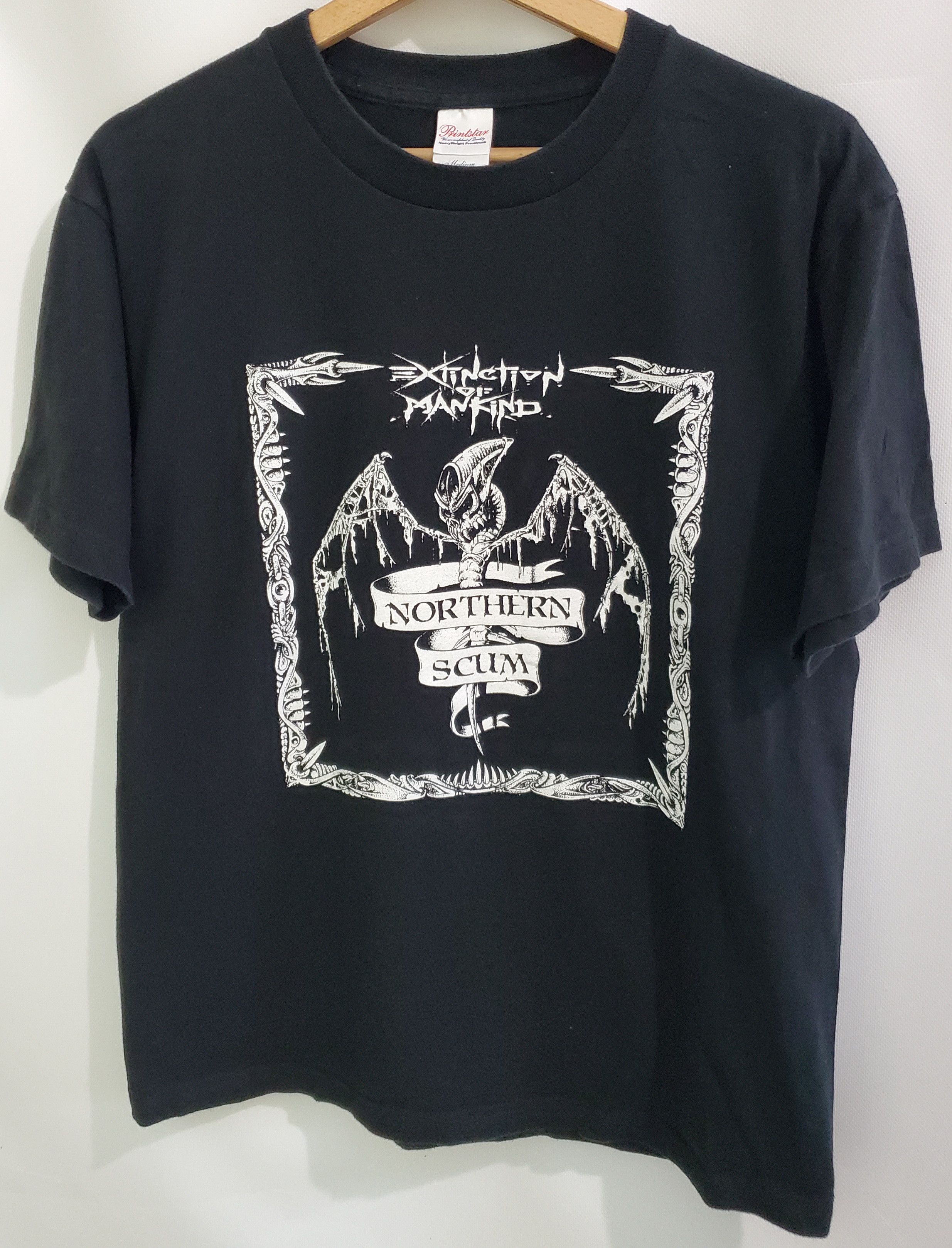 Band Tees × Punk and Yo × Vintage Vintage punk Band Extinction Of Mankind Tshirt size M Size US M / EU 48-50 / 2 - 1 Thumbnail