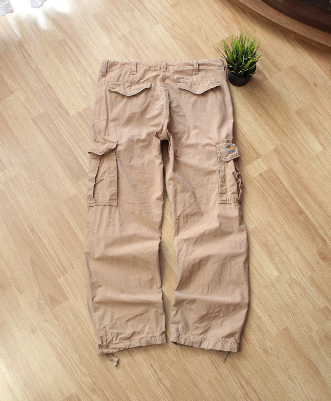 Carhartt 🔥 CARHARTT WIP Cargo Dude Pants Y2K Aviator Denim Pockets Size US 33 - 1 Thumbnail