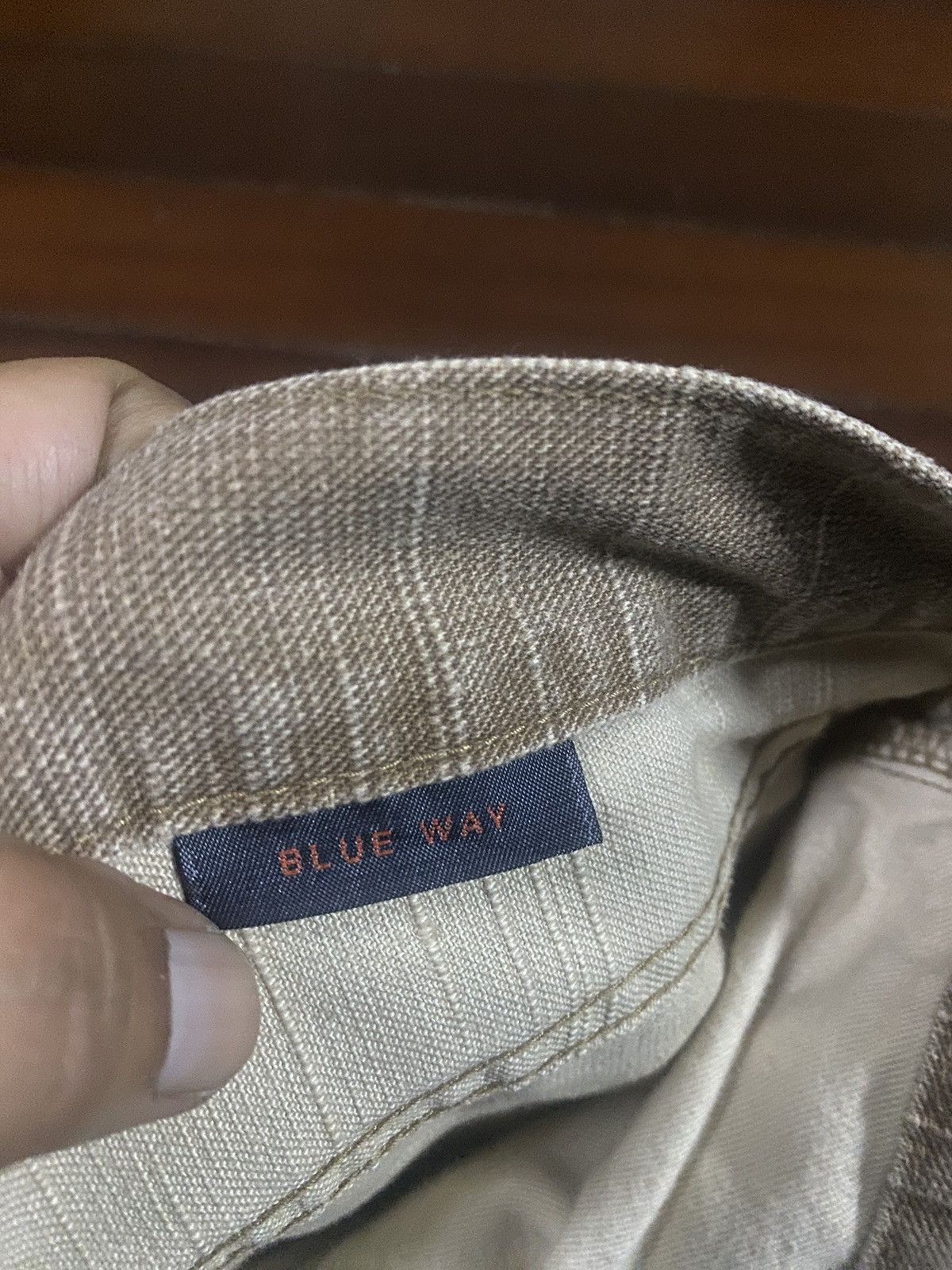 Blue Blue Japan Rare blue way great faded clawmark Size US 33 - 16 Thumbnail