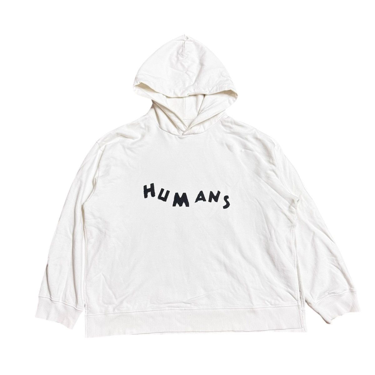 Designer × Maison Margiela MM6 MAISON MARGIELA HUMANS PRINT OVERSIZED HOODIE OFF WHITE Size S / US 4 / IT 40 - 1 Thumbnail