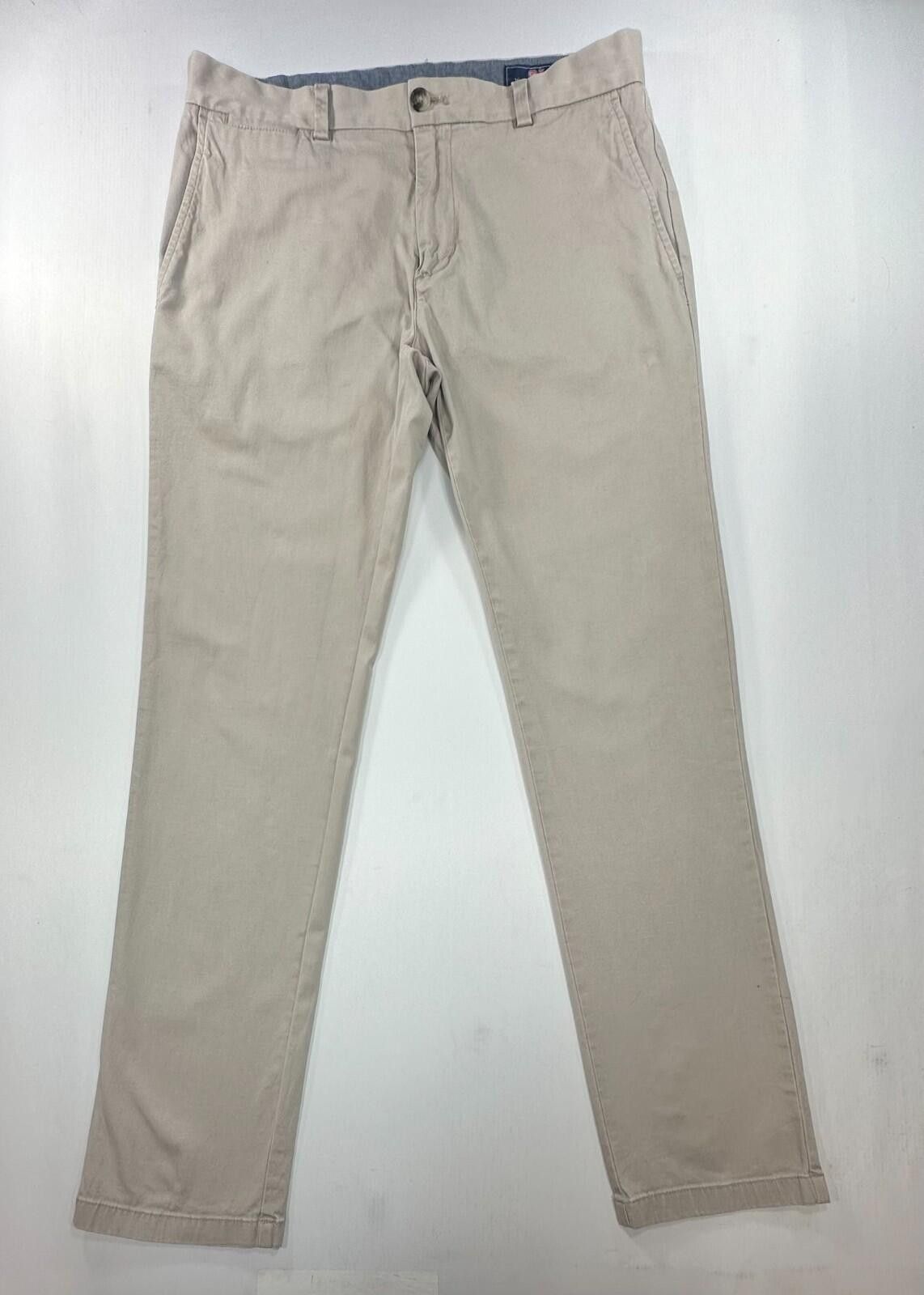 Vineyard Vines Vineyard Vines Flat Cotton Spandex Chinos Khaki Mens 32/32 Size US 32 / EU 48 - 1 Thumbnail