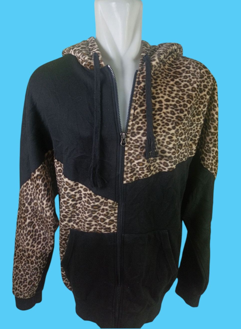 Beauty Beast × Hysteric Glamour × Japanese Brand Leopard Batwing Zip Hoodie if6was9 LGB style "No Tags" Size US XL / EU 56 / 4 - 14 Thumbnail