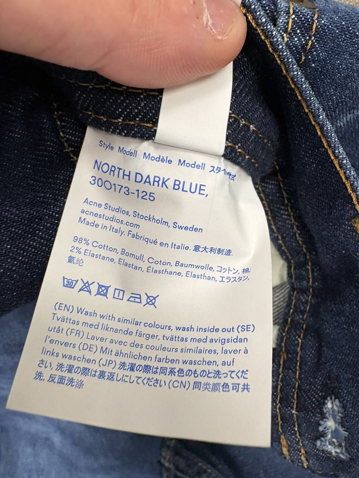 Acne Studios Acne Studios Bla Konst Dark Blue Jeans Size US 30 / EU 46 - 5 Thumbnail