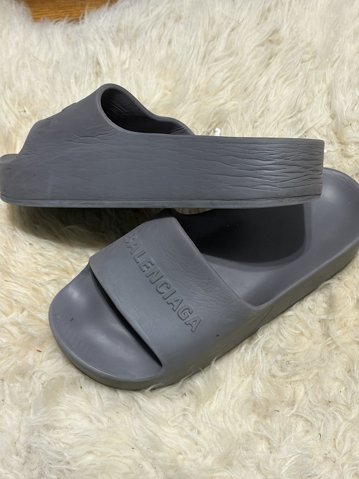 Balenciaga Balenciaga Logo Platform Slides Size US 10 / IT 40 - 9 Thumbnail