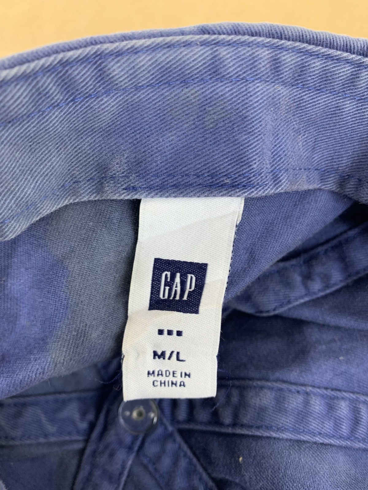 Gap Gap 1969 6 Panel Khakis Cap Spell Out Logo Adjustable Zip Size ONE SIZE - 6 Thumbnail