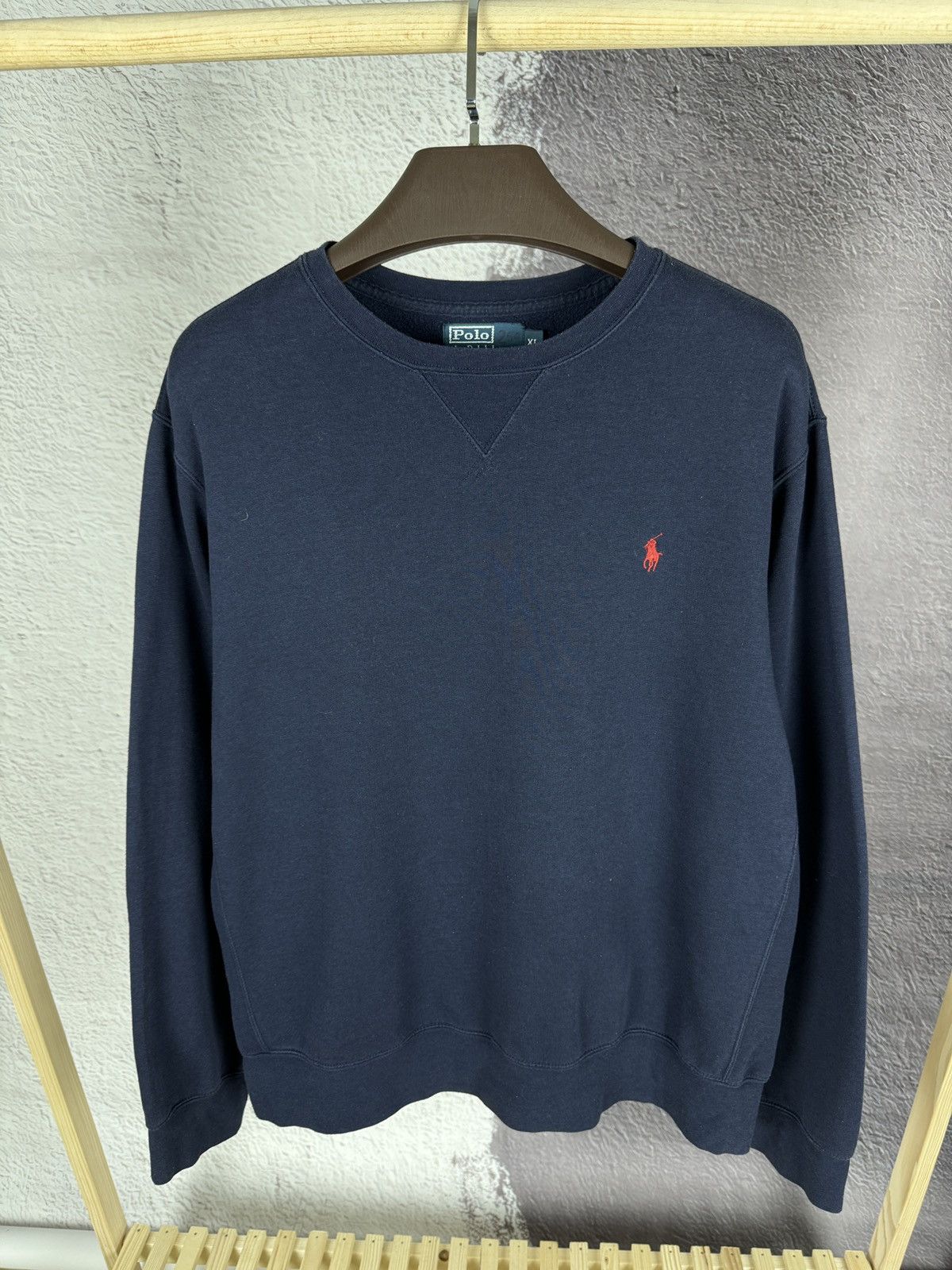 Polo Ralph Lauren Polo Ralph Lauren vintage blue navy logo sweatshirt Size US XL / EU 56 / 4 - 1 Thumbnail