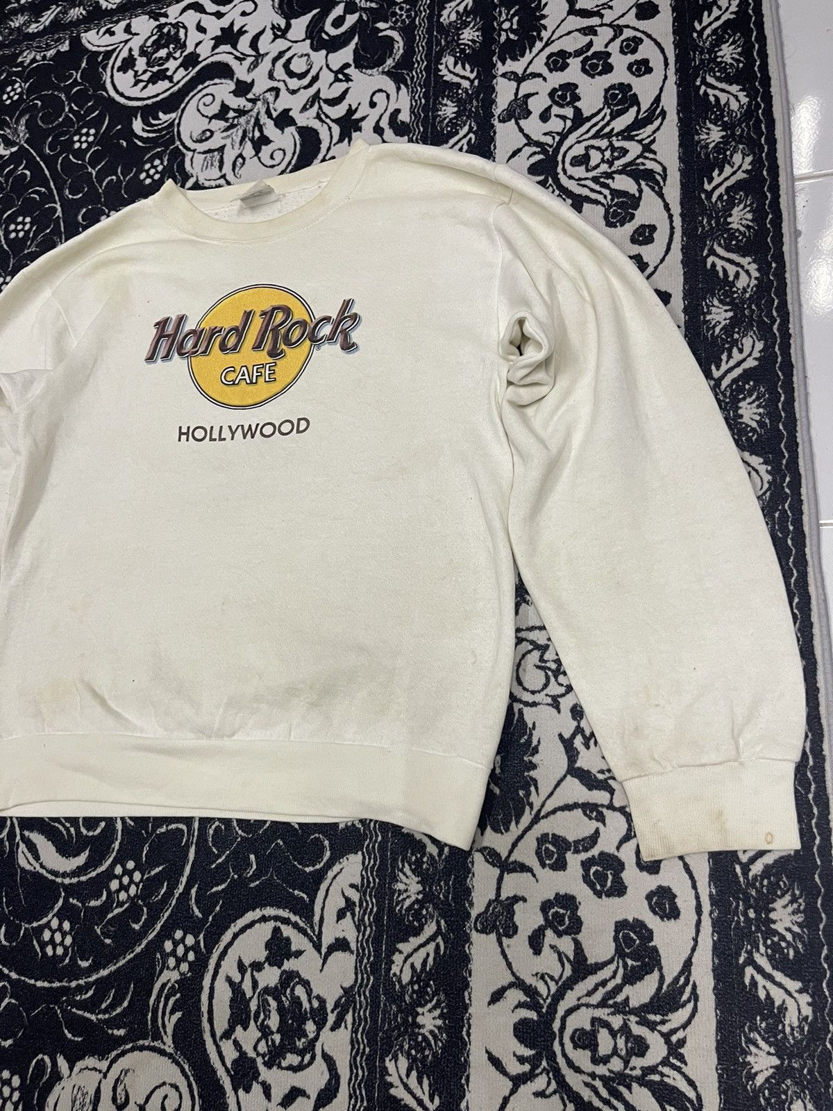 Hard Rock Cafe 90s HARD ROCK CAFE HOLLYWOOD SWEATSHIRT Size US S / EU 44-46 / 1 - 5 Thumbnail