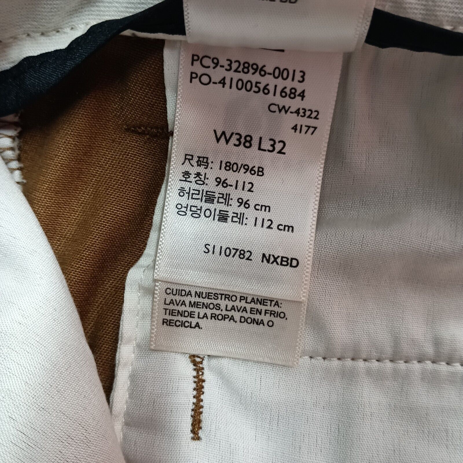 Dockers Dockers Khakis Men's 38x32 Brown Straight Fit No Wrinkles Size US 38 / EU 54 - 7 Thumbnail