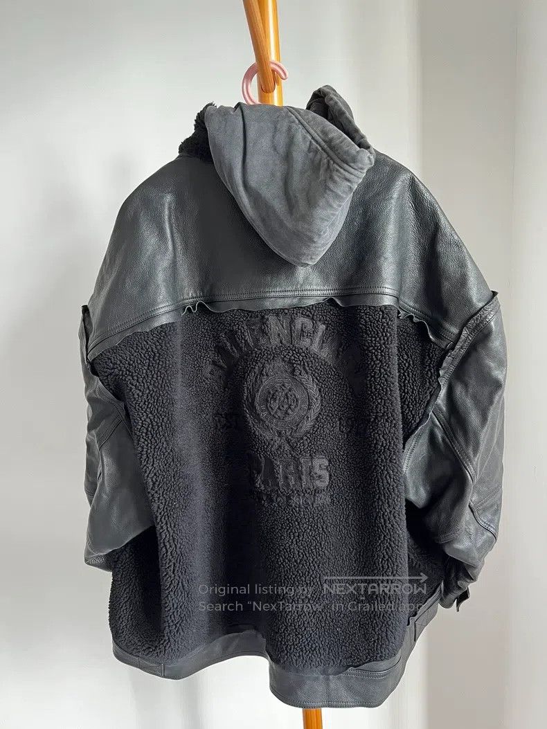 Balenciaga Balenciaga Velvet Fleece Leather Jacket Size US S / EU 44-46 / 1 - 2 Thumbnail