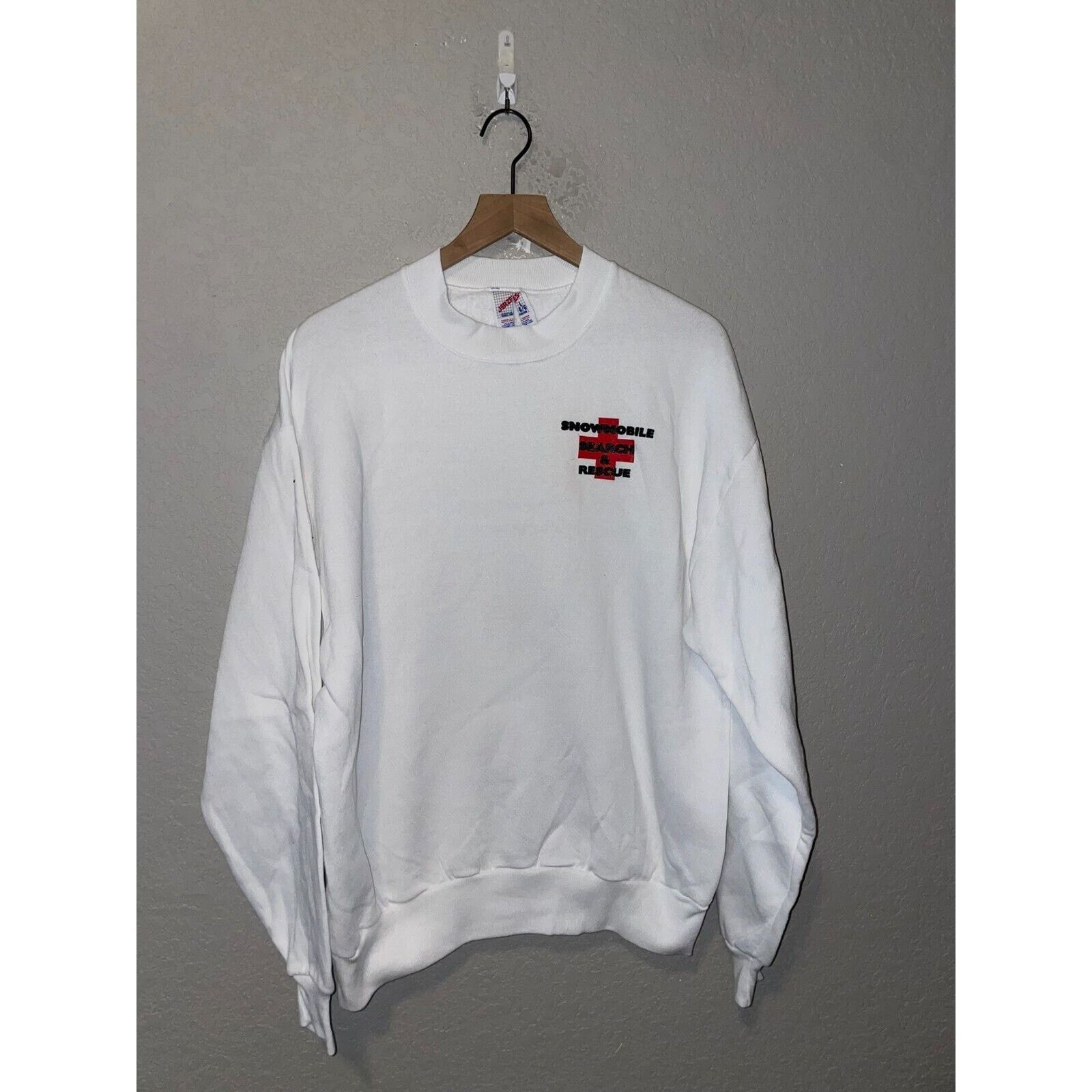 Jerzees Vintage Snowmobile Sweatshirt Search & Rescue 90s VTG L Size US L / EU 52-54 / 3 - 1 Thumbnail