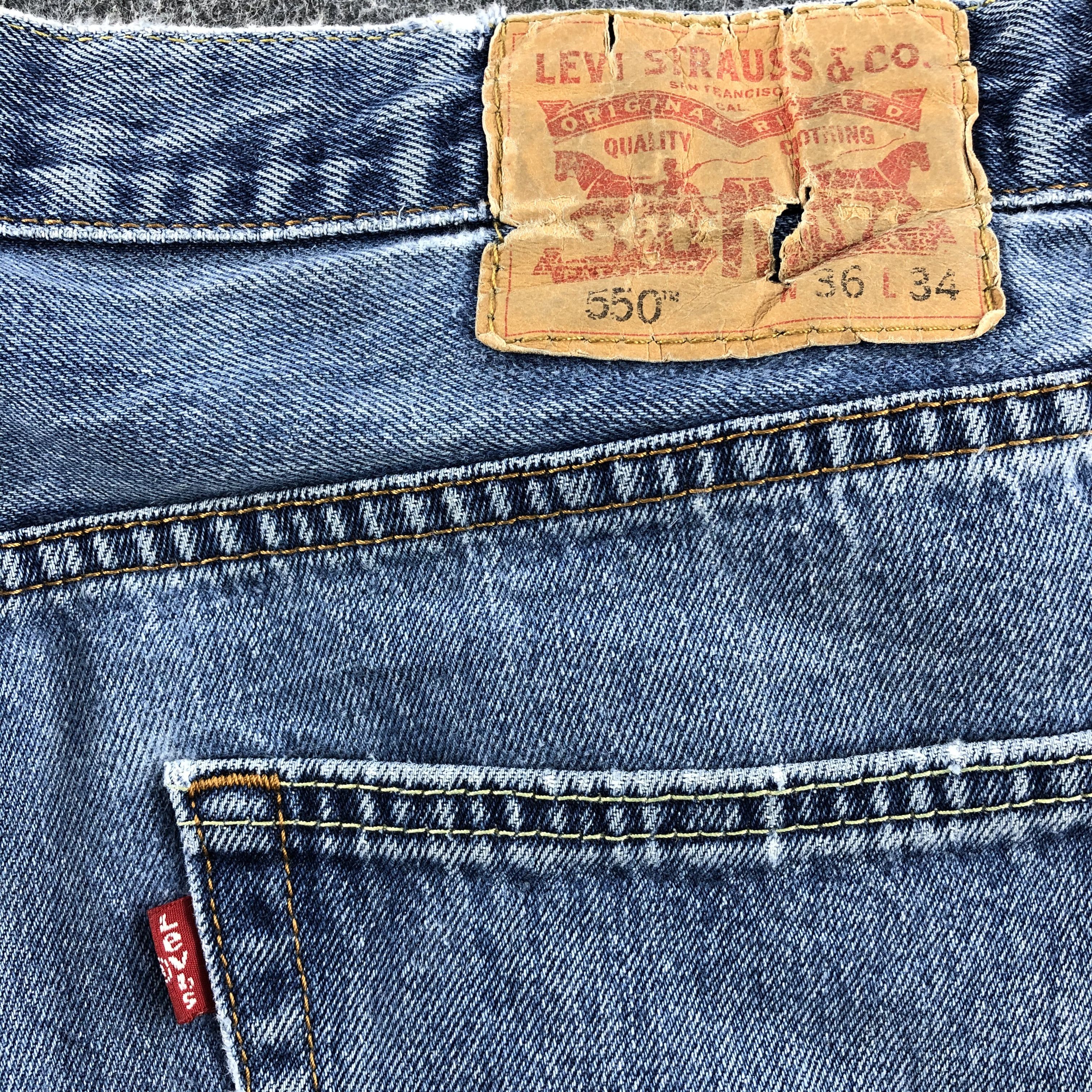 Levi's BLue Wash Vintage Levis 550 Jeans-J1184 Size US 36 / EU 52 - 5 Thumbnail