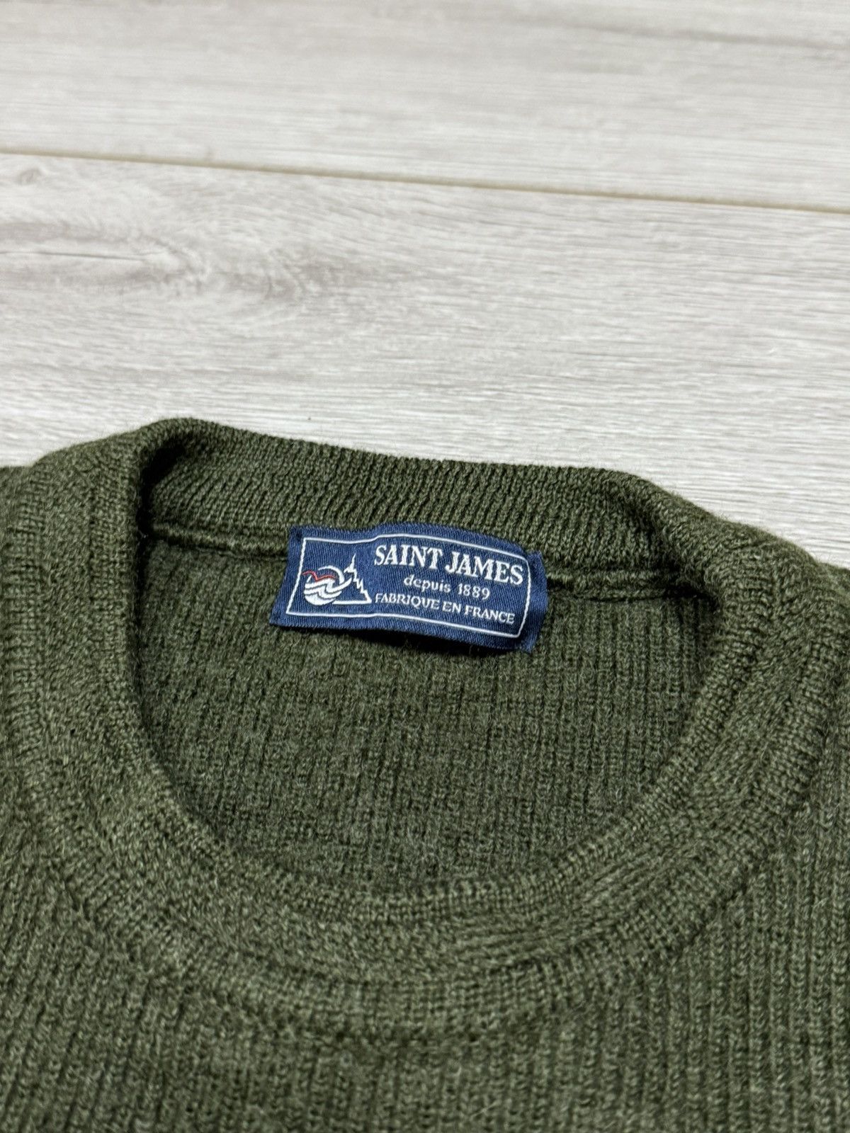 Saint James Saint James vintage heavy knitted sweater France jumper Size US L / EU 52-54 / 3 - 4 Thumbnail