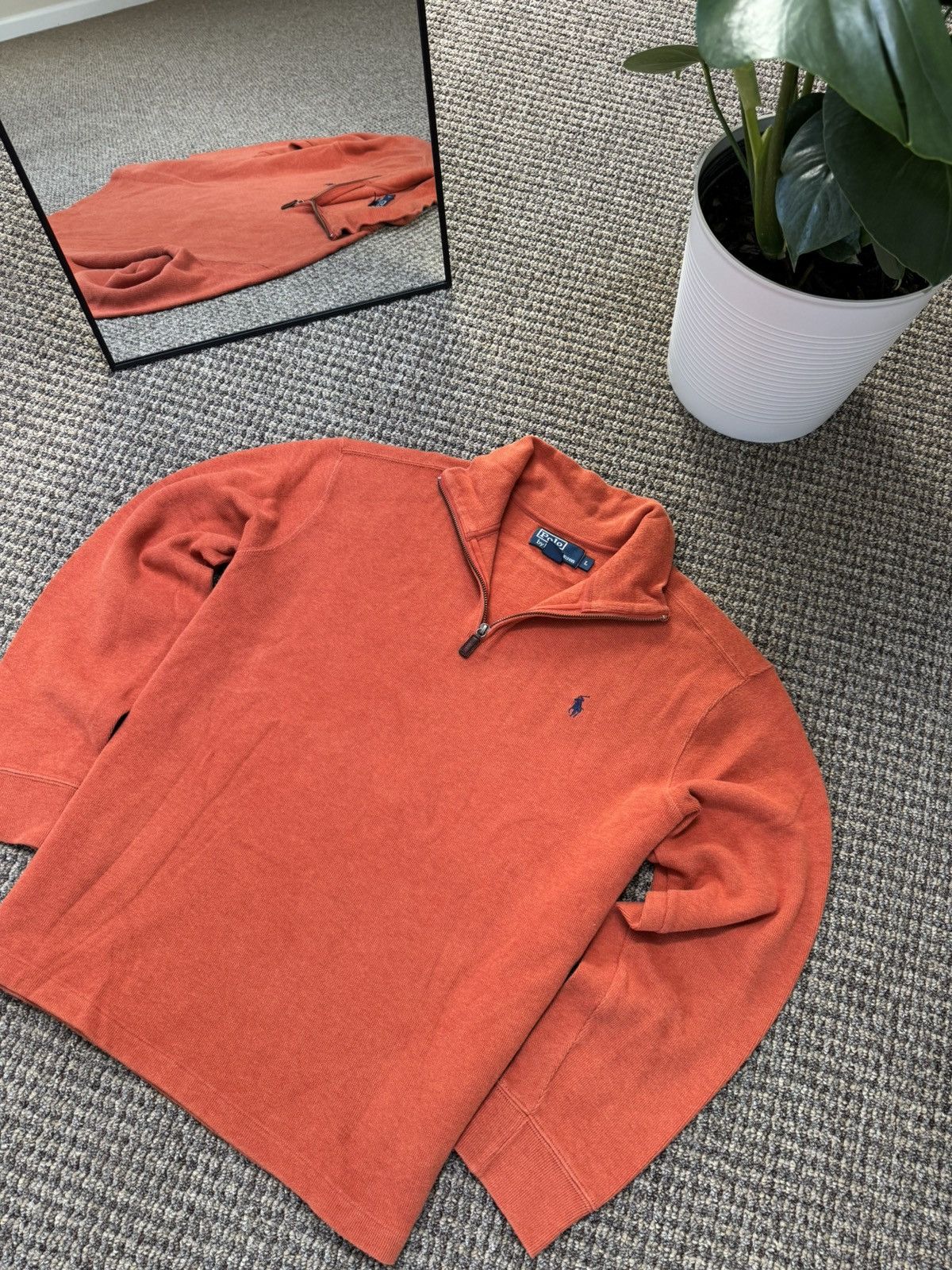 Men’s Vintage Sweater 1/3 Zip Polo Ralph Lauren