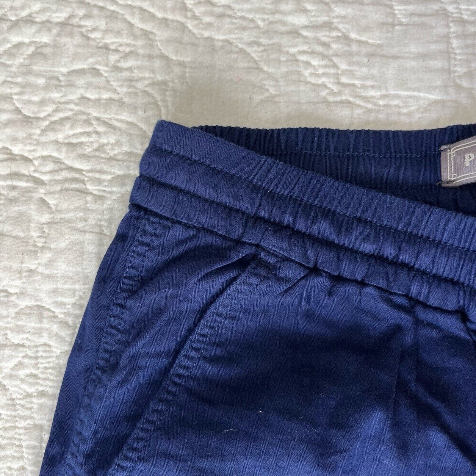 J.Crew J. Crew Point Sur Womens Seaside Pants Blue pull linen elast Size 26" / US 2 / IT 38 - 3 Thumbnail