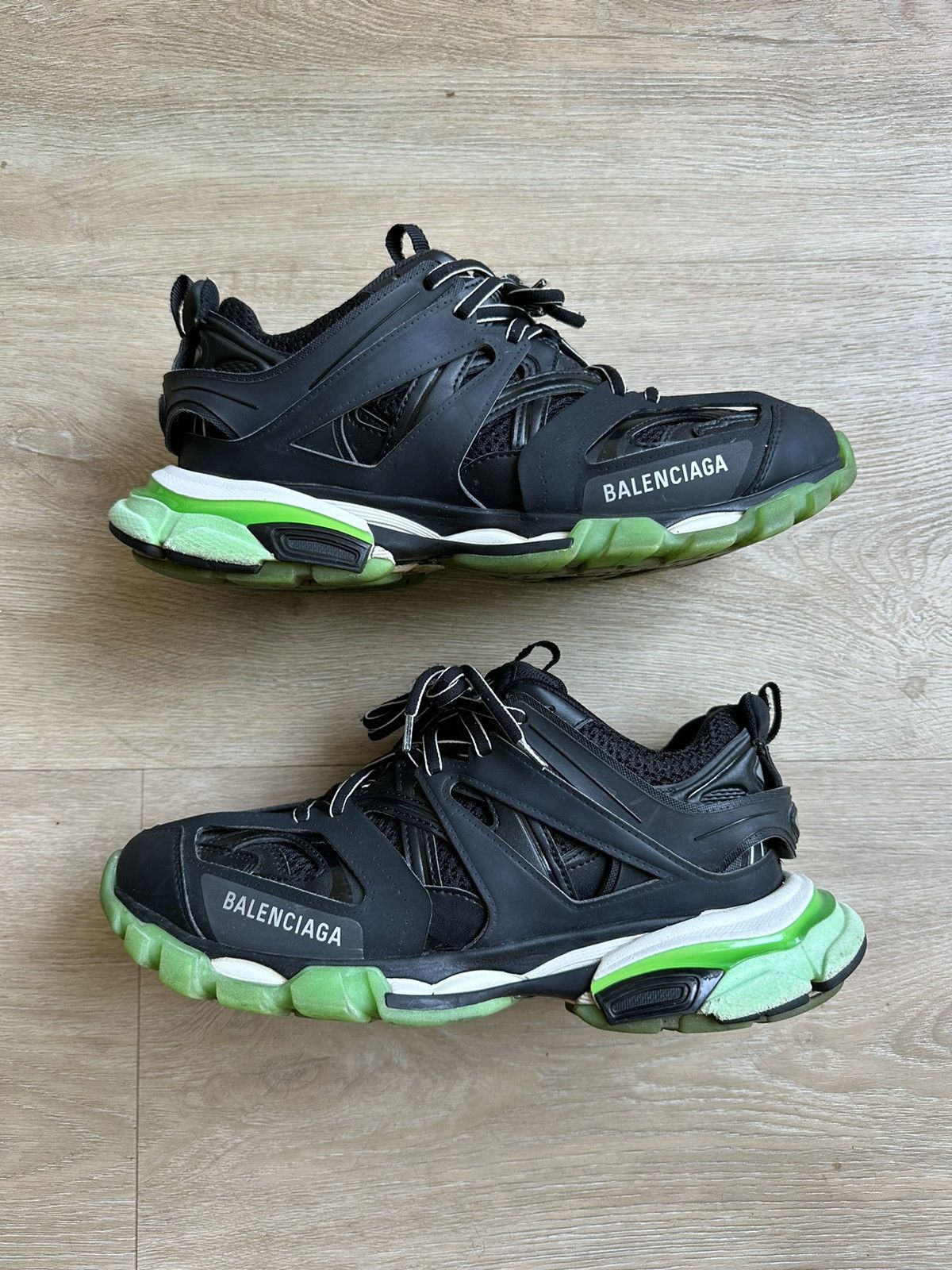 Balenciaga Balenciaga Track Black/Green Size 8/41 | Grailed
