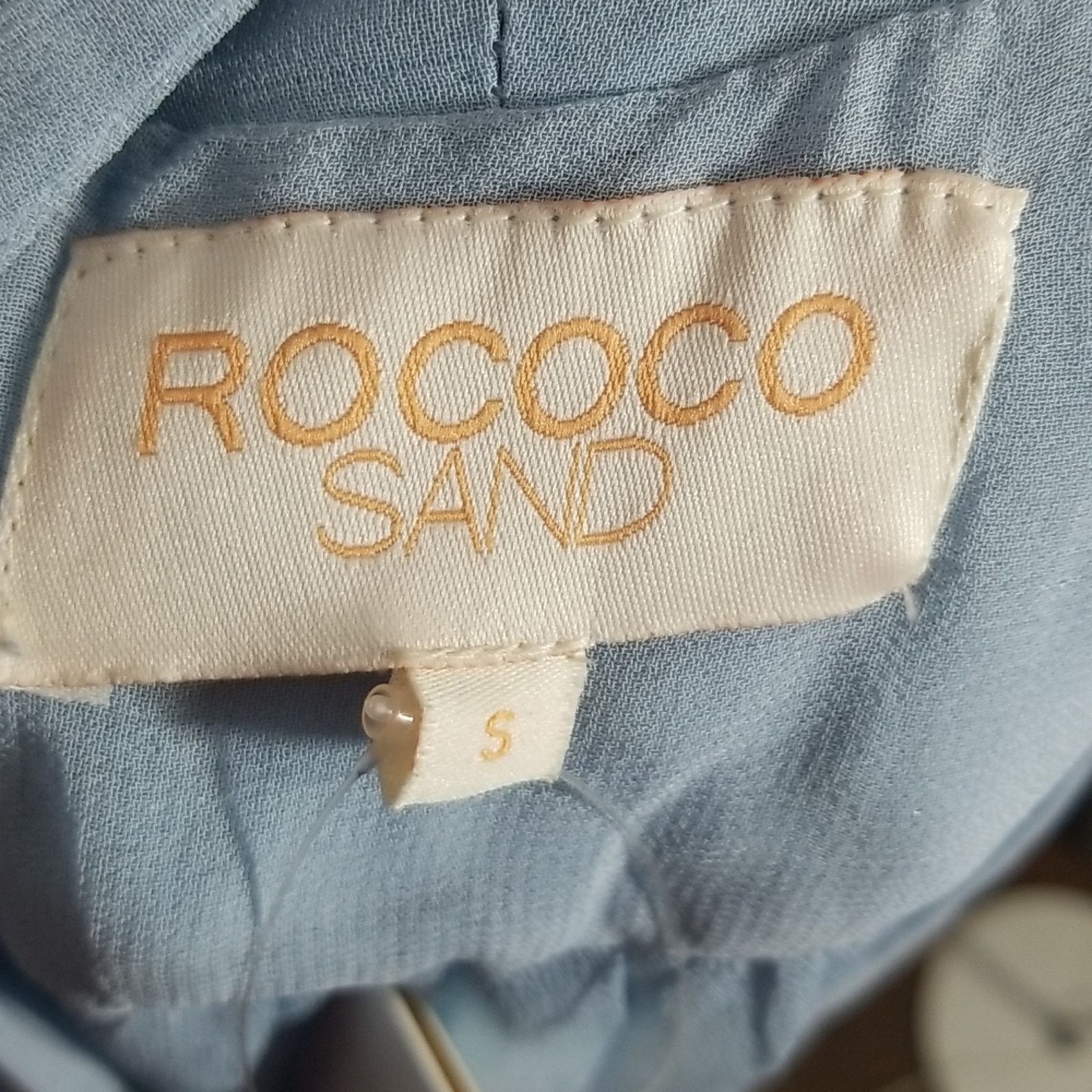 Rococo Sand NWT ROCOCO SAND Georgette Tunic Mini Dress In Blue Size S / US 4 / IT 40 - 8 Thumbnail