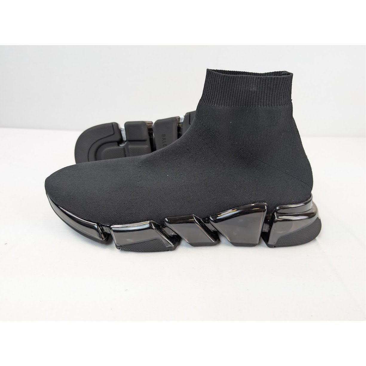 Balenciaga o1rshd1 Recycled Speed 2.0 Sneakers in Black/White Size US 12 / EU 45 - 14 Thumbnail