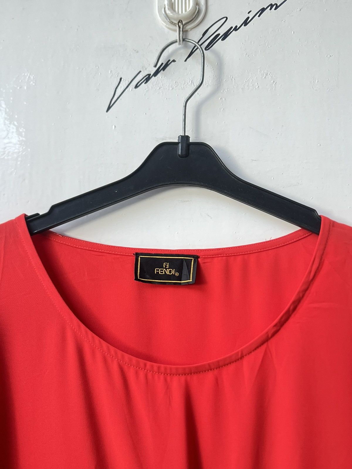 Fendi Fendi Red Midi Dress Size XS / US 0-2 / IT 36-38 - 5 Thumbnail