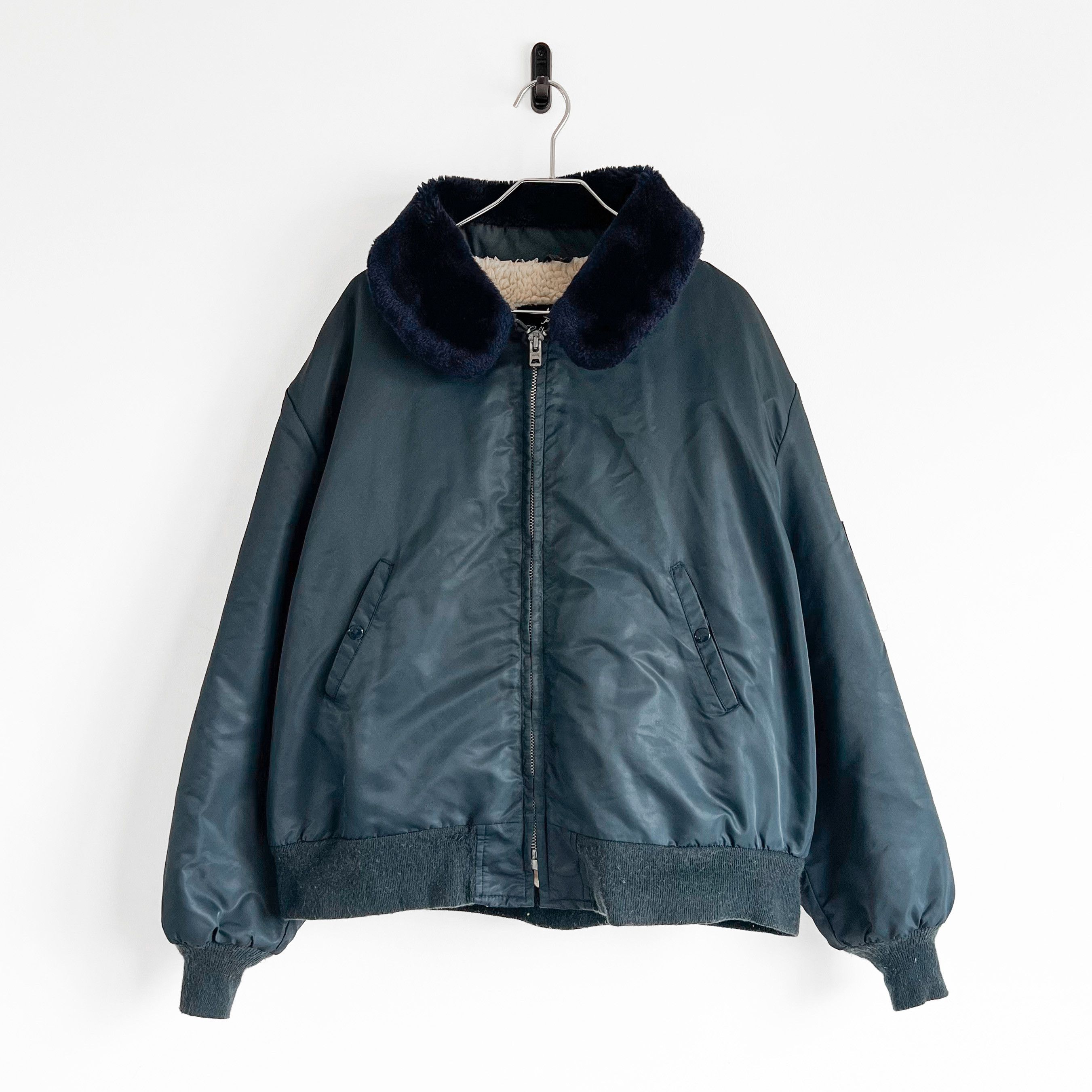 Vintage VTG 60’s Golden Fleece B-15 Flight Bomber Jacket USA Made Size US XXL / EU 58 / 5 - 1 Thumbnail
