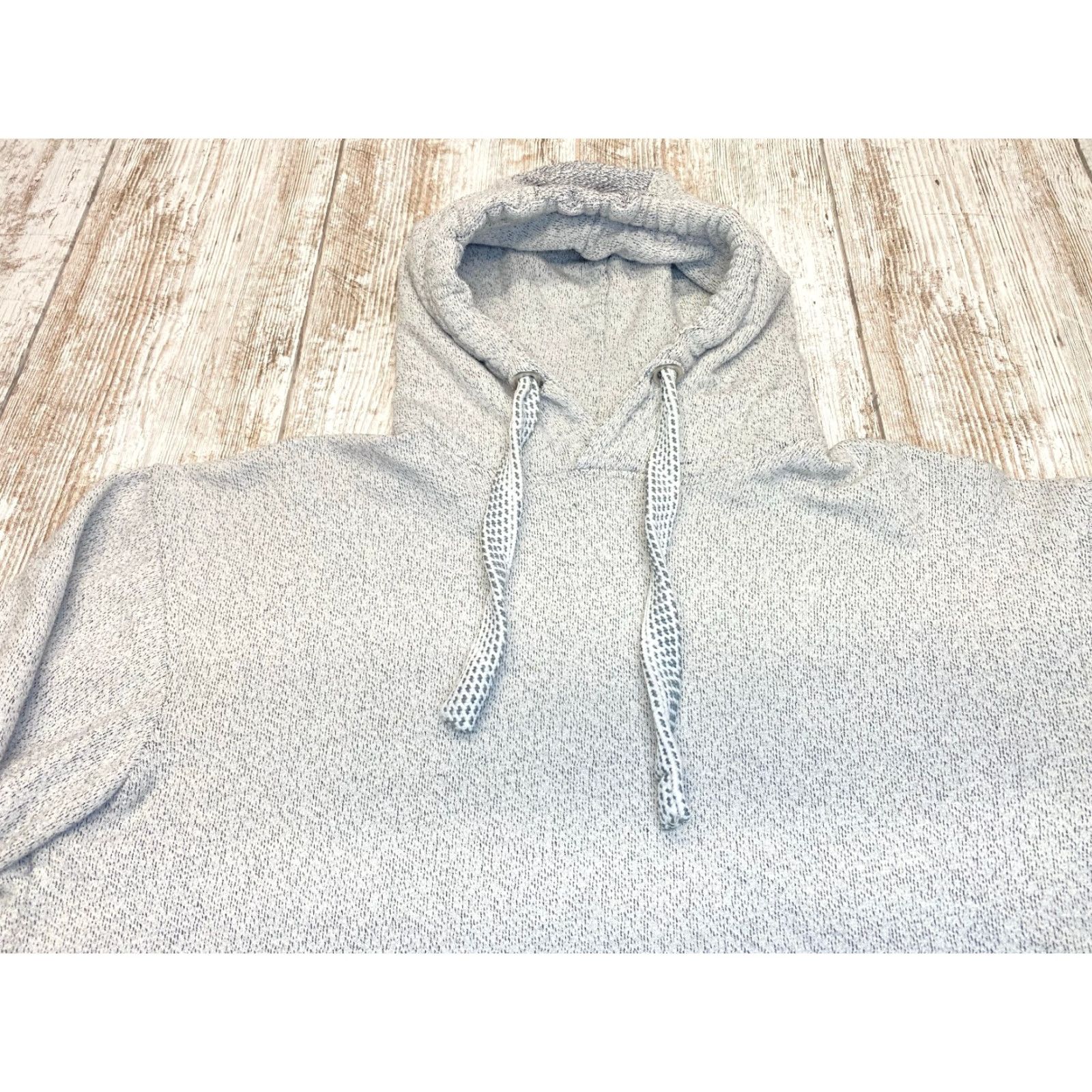 PD&C PD & C Hooded Sweatshirt Women's Medium Gray Heather Pouch Pocket Drawstring Size M / US 6-8 / IT 42-44 - 5 Thumbnail
